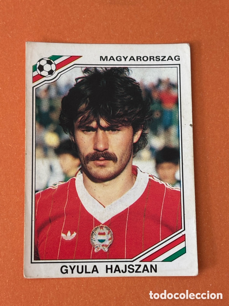 Cromos de F&uacute;tbol: GYULA HAJSZAN SELECCION HUNGRIA 212 MUNDIAL MEXICO 1986 86 PANINI NUNCA PEGADO SIN PEGAR