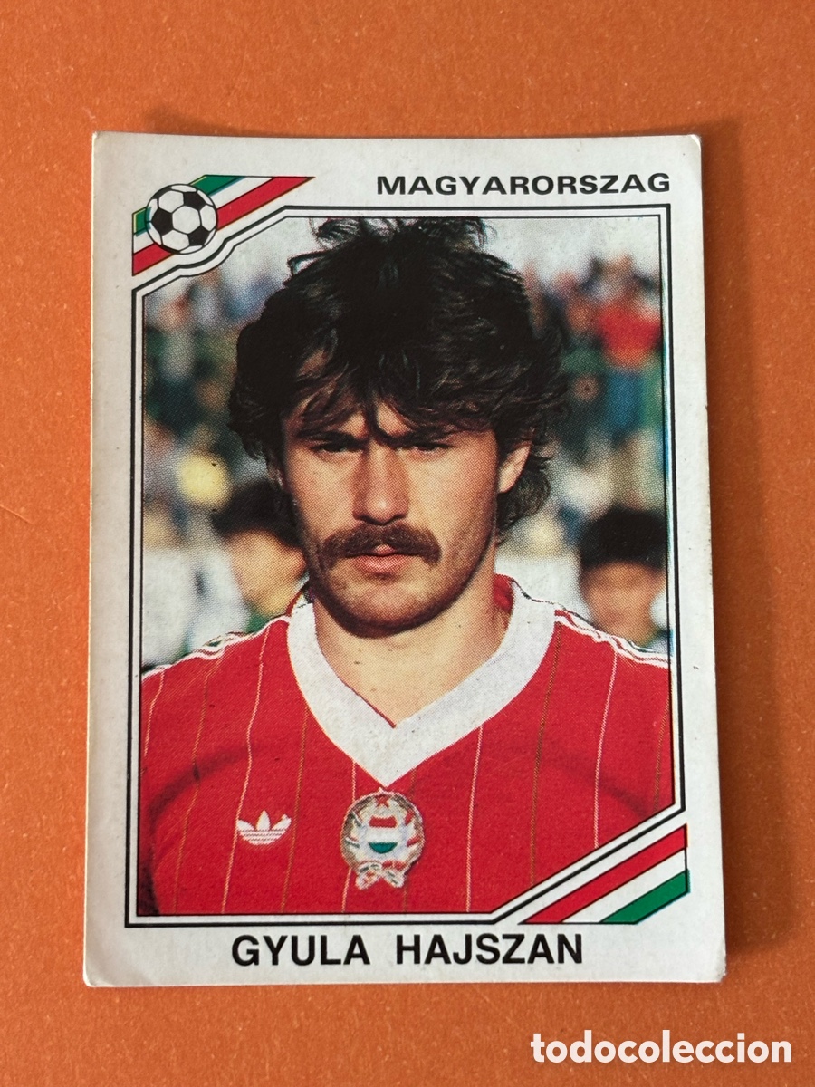 Cromos de F&uacute;tbol: GYULA HAJSZAN SELECCION HUNGRIA 212 MUNDIAL MEXICO 1986 86 PANINI NUNCA PEGADO SIN PEGAR