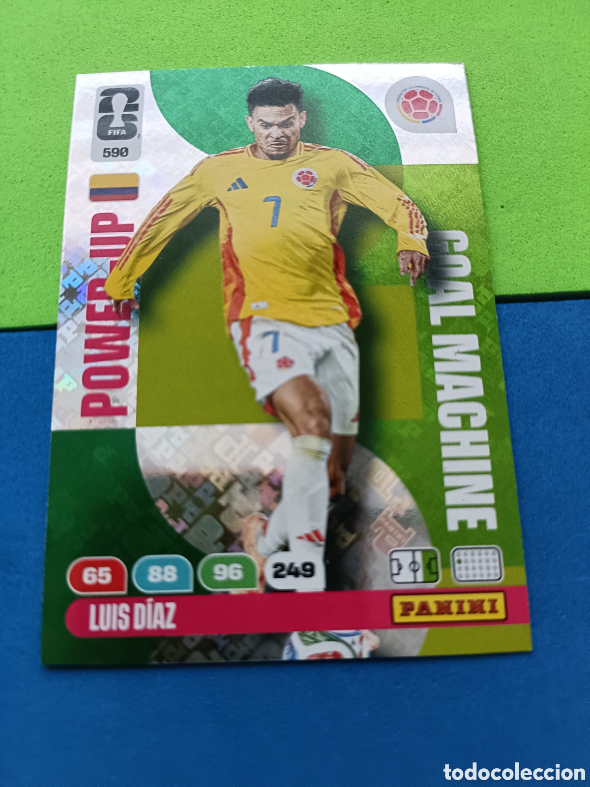 Fu&szlig;ball-Sticker: Adrenalyn XL Fifa World cup 2026 mundial - Power up Goal Machine 590 Luis D&iacute;az