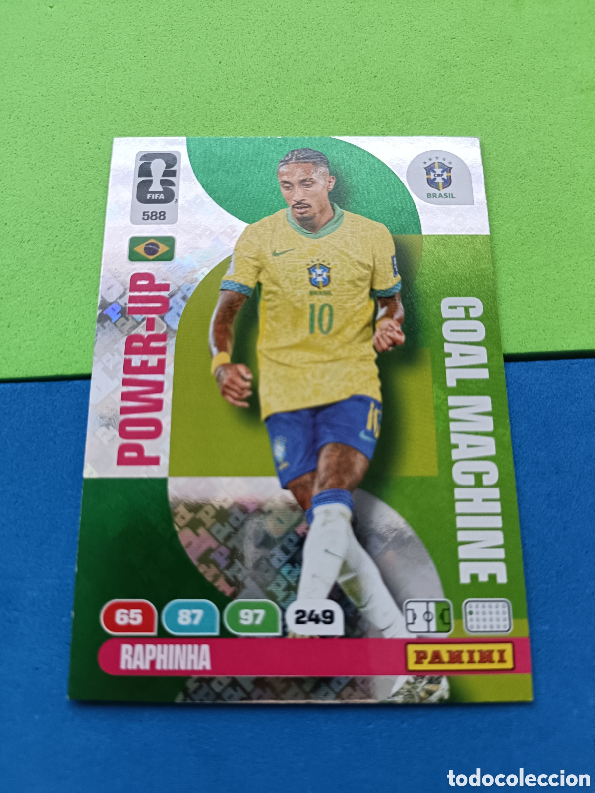 Cromos de F&uacute;tbol: Adrenalyn XL Fifa World cup 2026 mundial - Power up Goal Machine 588 Raphinha