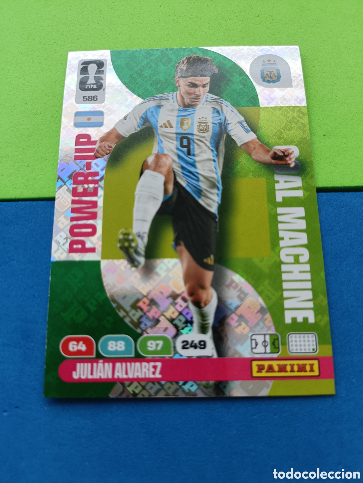 Cromos de F&uacute;tbol: Adrenalyn XL Fifa World cup 2026 mundial - Power up Goal Machine 586 Juli&aacute;n &Aacute;lvarez