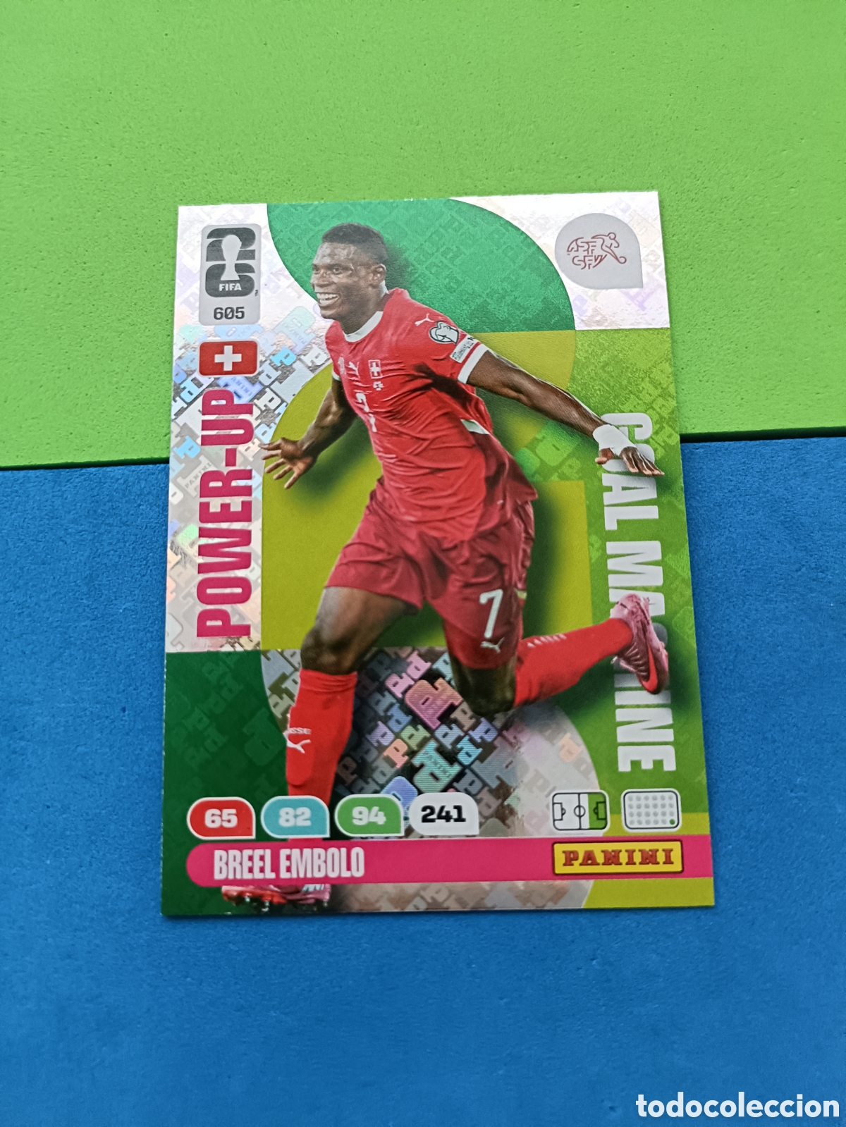 Cromos de F&uacute;tbol: Adrenalyn XL Fifa World cup 2026 mundial - Power up Goal Machine 605 Embolo