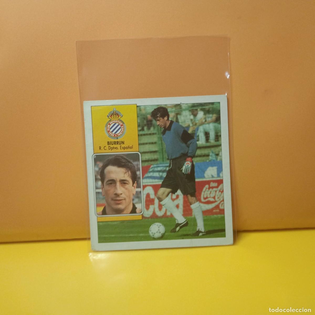Cromos de F&uacute;tbol: EDICIONES ESTE 1992 1993 92 93 R.C.D ESPANYOL BIURRUN