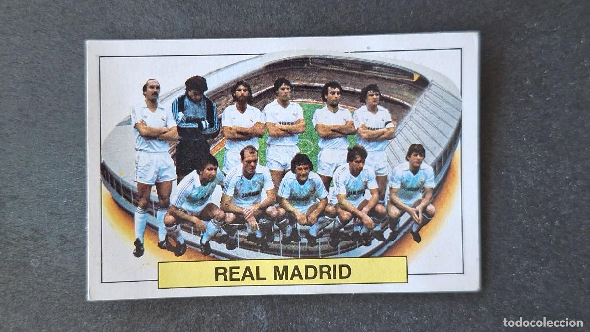 Cromos de F&uacute;tbol: L4 EQUIPO REAL MADRID LIGA ESTE 1983 1984 83 84 DESPEGADO RECUPERADO