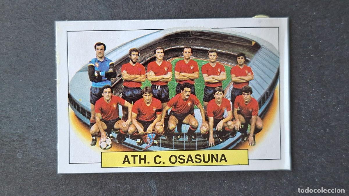 Cromos de F&uacute;tbol: L4 EQUIPO C. A. OSASUNA LIGA ESTE 1983 1984 83 84 DESPEGADO RECUPERADO