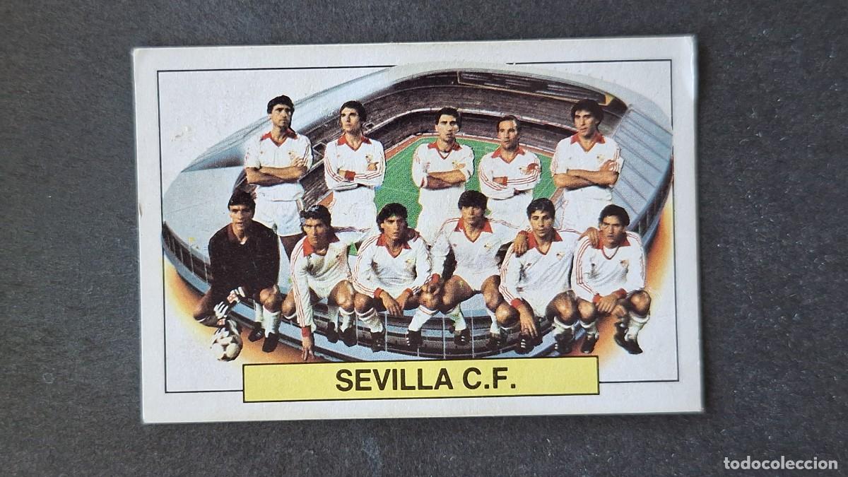Fu&szlig;ball-Sticker: L4 EQUIPO SEVILLA C. F. LIGA ESTE 1983 1984 83 84 DESPEGADO RECUPERADO