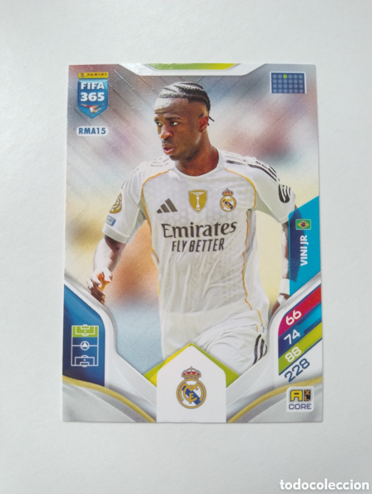 Cromos de F&uacute;tbol: RMA 15 - Vini Jr Vinicius - Real Madrid - Adrenalyn XL FIFA 365 2026