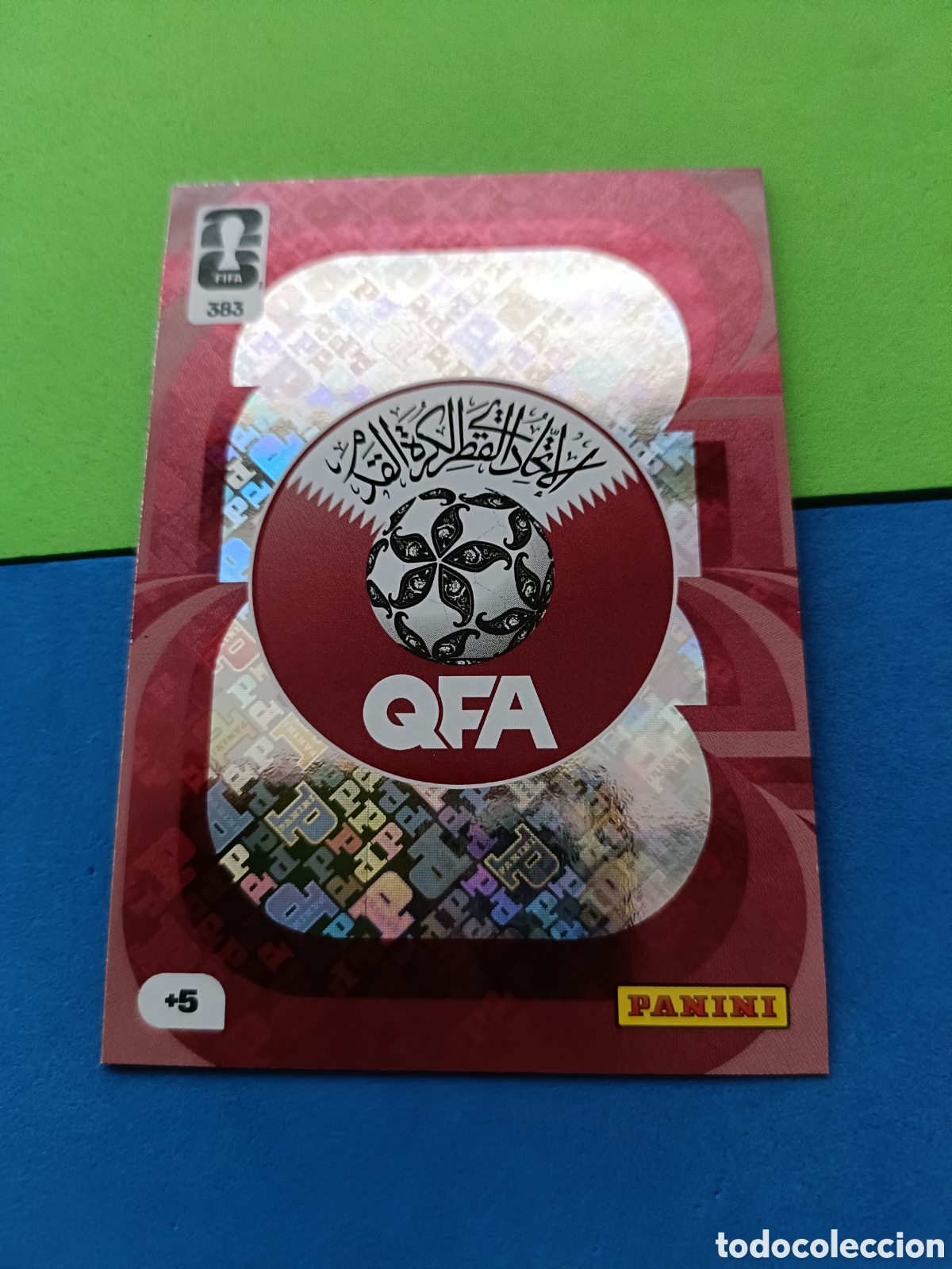 Cromos de F&uacute;tbol: Adrenalyn XL Fifa World cup 2026 mundial - Escudo 383 Qatar