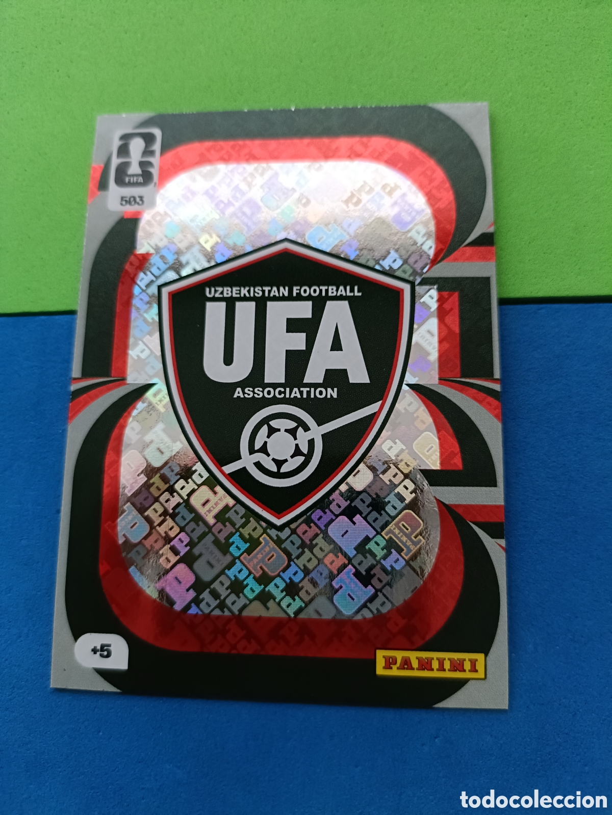 Cromos de F&uacute;tbol: Adrenalyn XL Fifa World cup 2026 mundial - Escudo 503 Uzbekist&aacute;n