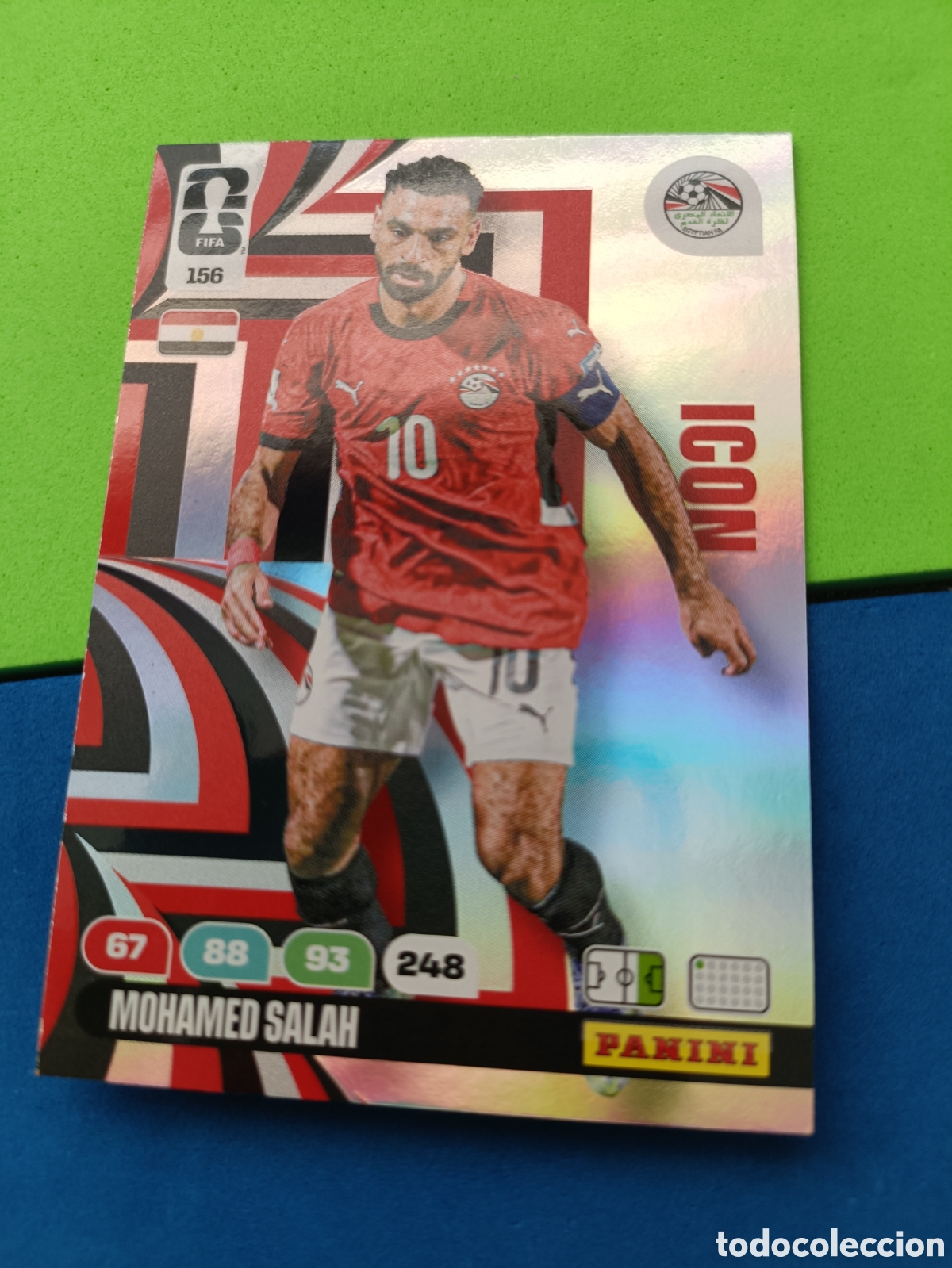 Cromos de F&uacute;tbol: Adrenalyn XL Fifa World cup 2026 mundial - ICON 156 Salah