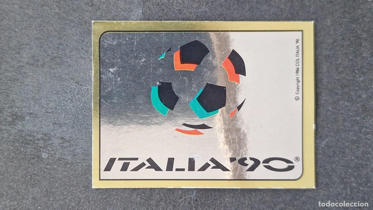 Cromos de F&uacute;tbol: L2 LOGOTIPO OFICIAL 1 MUNDIAL ITALIA 90 1990 PANINI NUNCA PEGADO SIN PEGAR