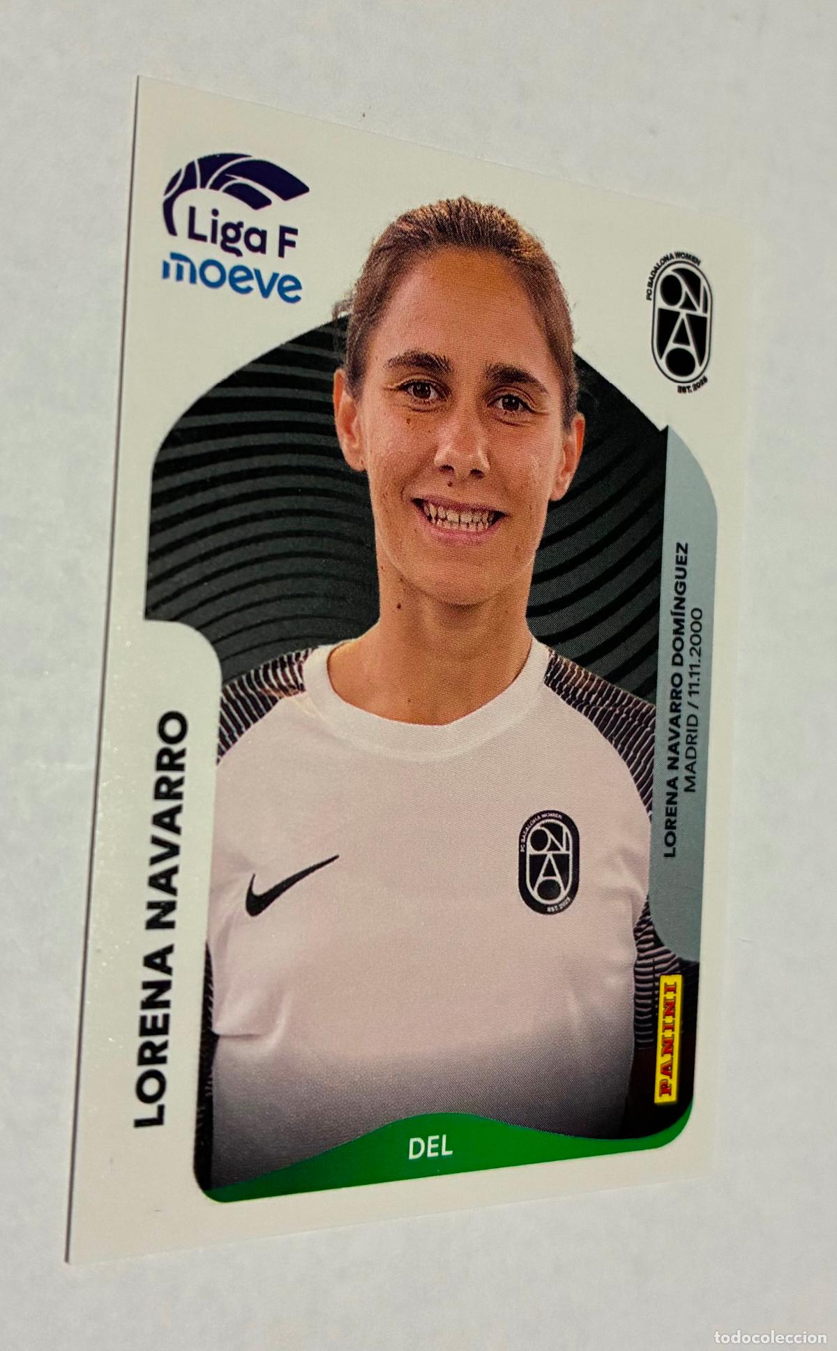 Cromos de F&uacute;tbol: CROMO FUTBOL PANINI LORENA NAVARRO. LIGA FEMENINA MOEVE 2025-26. Numero 79 B
