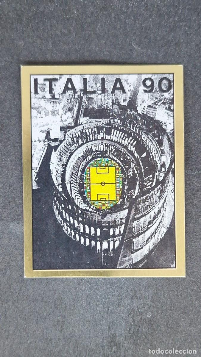Cromos de F&uacute;tbol: L2 CARTEL OFICIAL 3 MUNDIAL ITALIA 90 1990 PANINI NUNCA PEGADO SIN PEGAR
