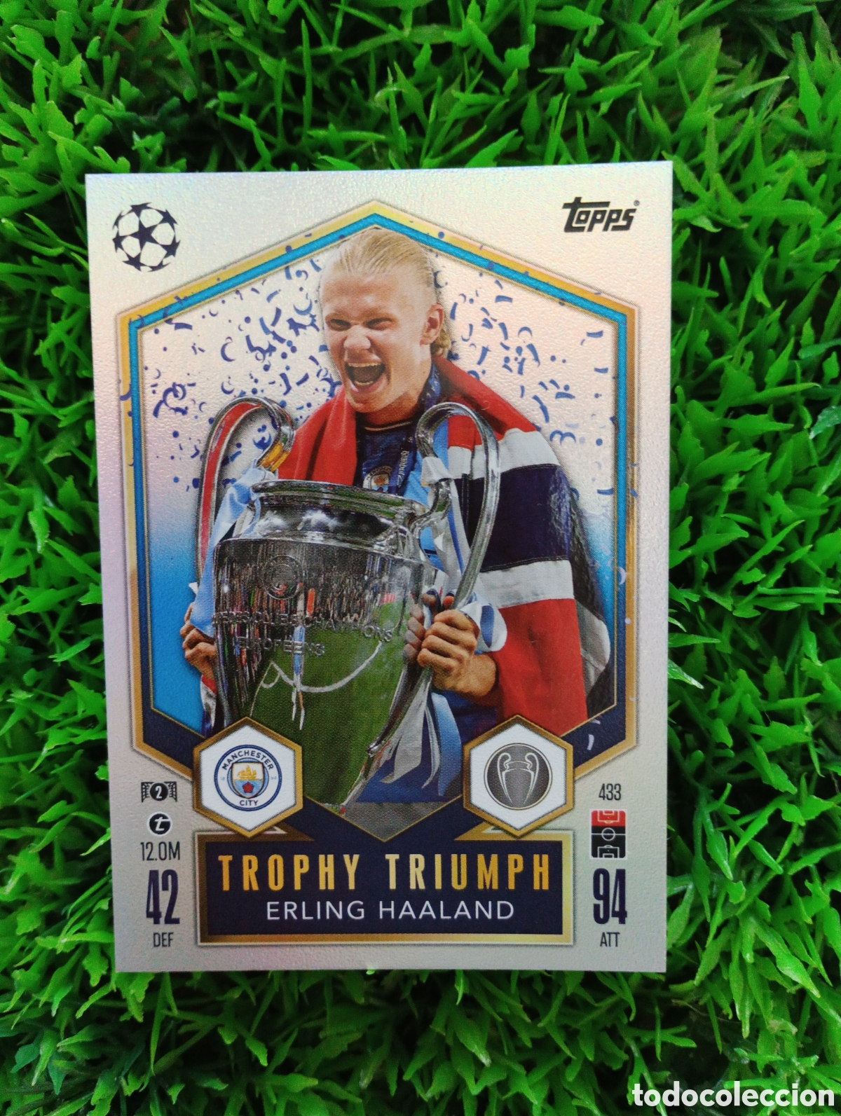 Cromos de F&uacute;tbol: Haaland Manchester City TROPHY TRIUMPH Match Attax 24-25 # 433