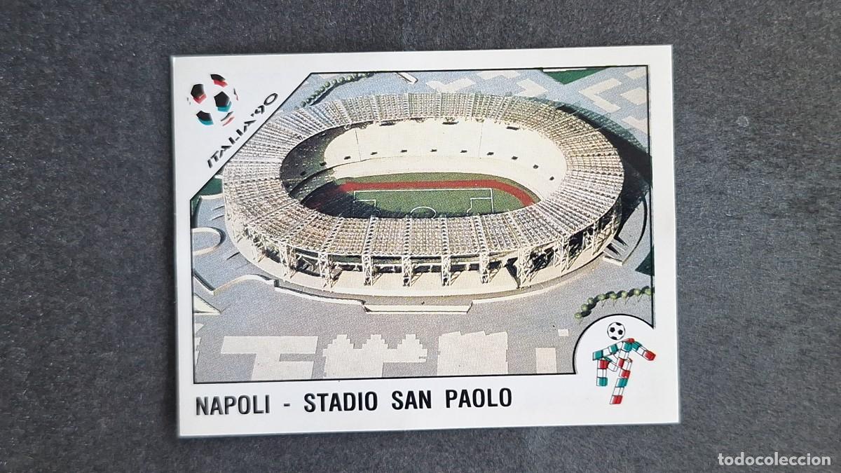 Cromos de F&uacute;tbol: L2 NAPOLES - ESTADIO SAN PAOLO 13 MUNDIAL ITALIA 90 1990 PANINI NUNCA PEGADO SIN PEGAR
