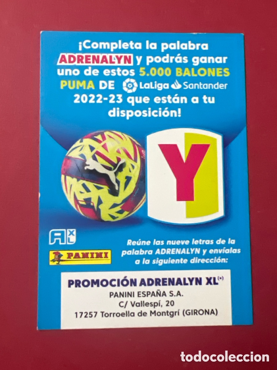 Cromos de F&uacute;tbol: C7140. Letra Y Promocion Adrenalyn 22 - 23 - Panini - 2022 - 2023