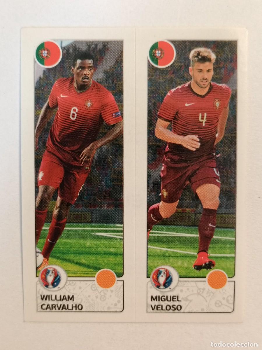 Cromos de F&uacute;tbol: #601 CARVALHO-VELOSO (PORTUGAL) EURO FRANCIA 2016 PANINI