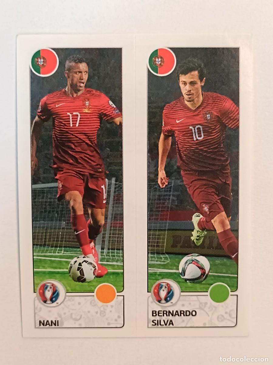 Cromos de F&uacute;tbol: #602 NANI-BERNARDO SILVA (PORTUGAL) EURO FRANCIA 2016 PANINI