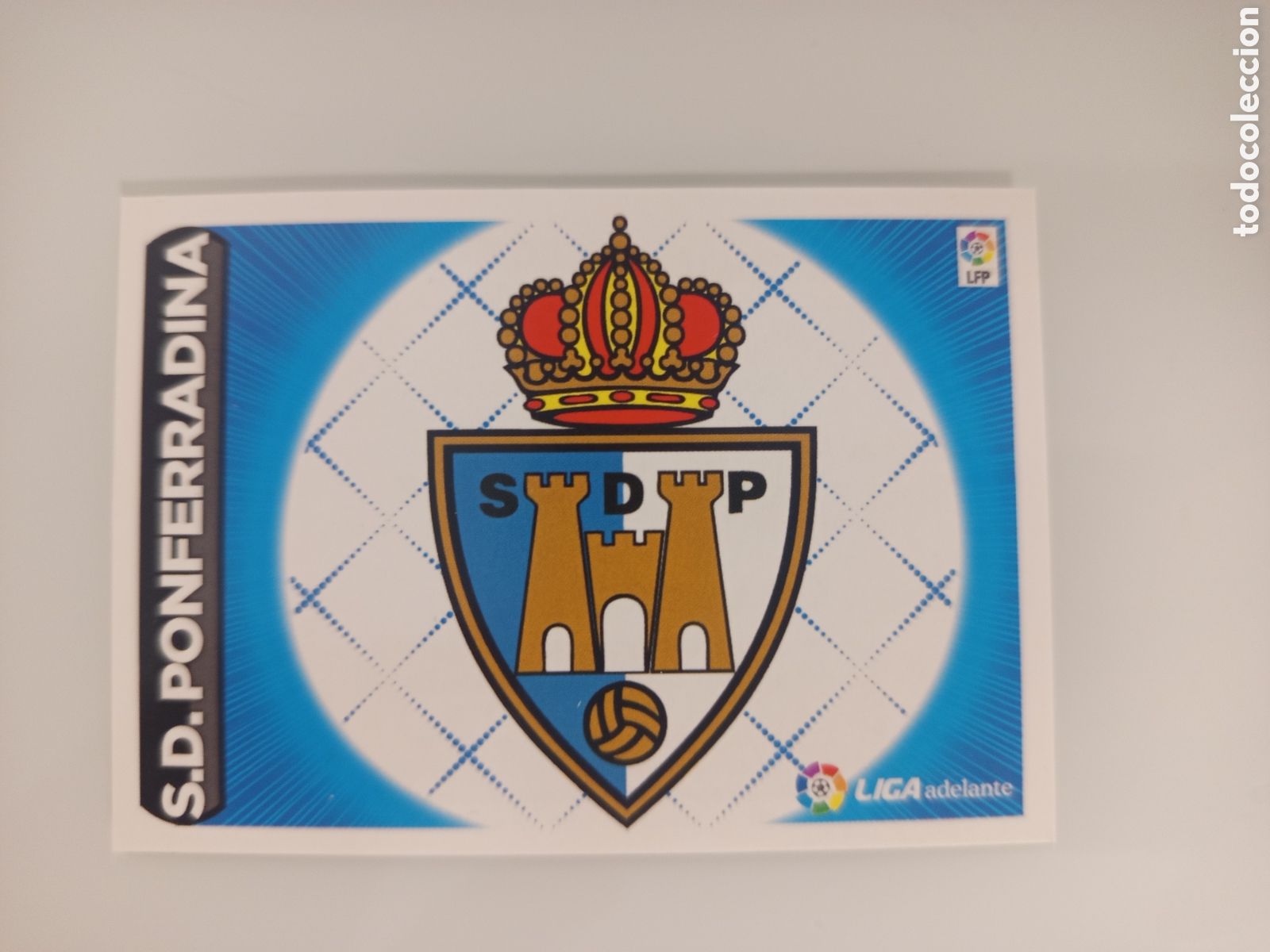 Cromos de F&uacute;tbol: ❇️ CROMO ⚽ ESCUDO PONFERRADINA LIGA ADELANTE 14 15 2014 2015 ESTE PANINI SIN PEGAR ❇️