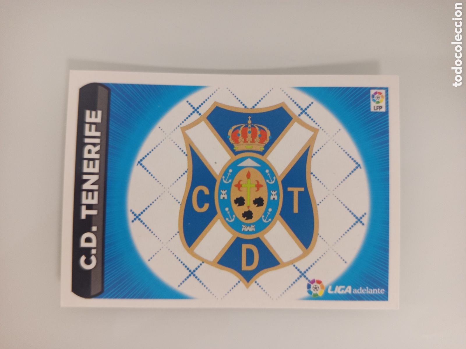 Cromos de F&uacute;tbol: ❇️ CROMO ⚽ ESCUDO TENERIFE LIGA ADELANTE 14 15 2014 2015 ESTE PANINI SIN PEGAR ❇️