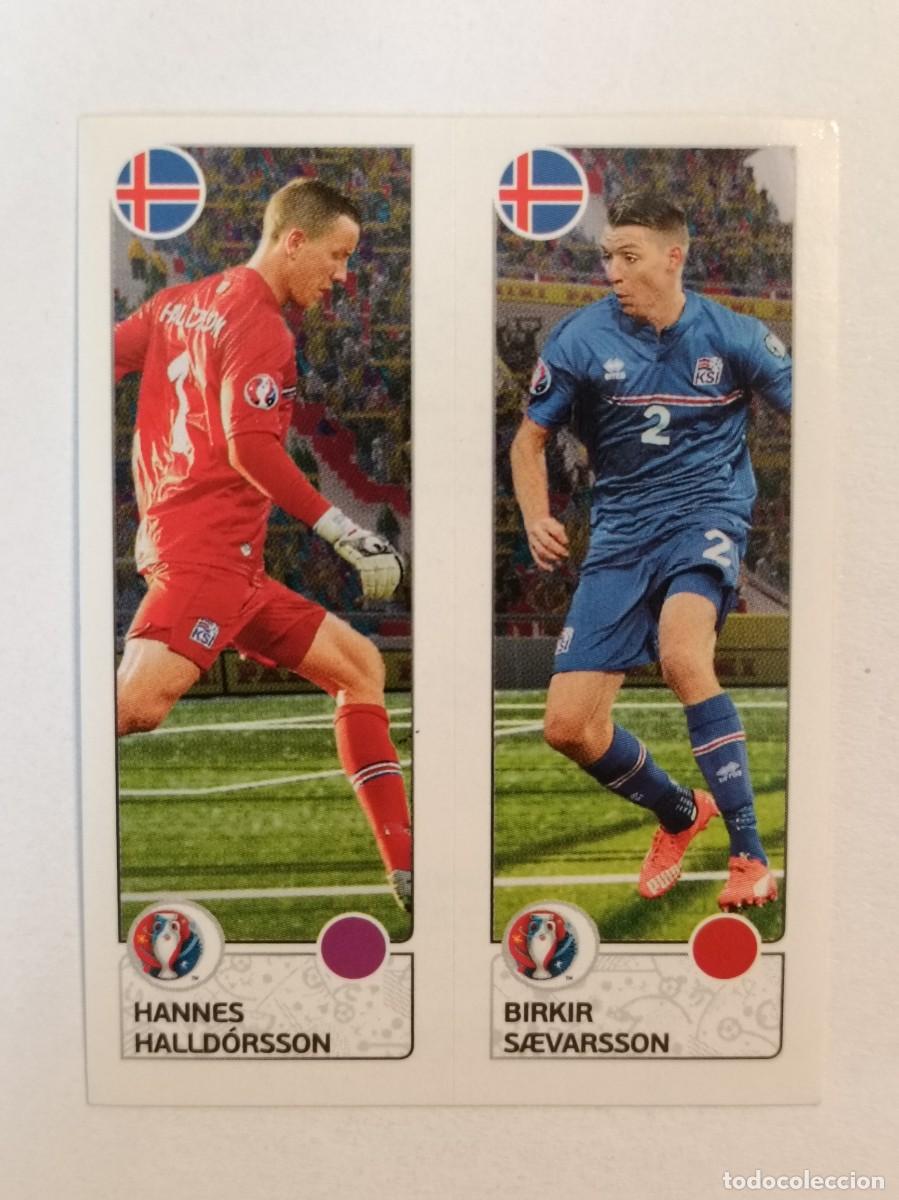 Cromos de F&uacute;tbol: #604 HALLDORSSON-SAEVARSSON (ISLANDIA) EURO FRANCIA 2016 PANINI