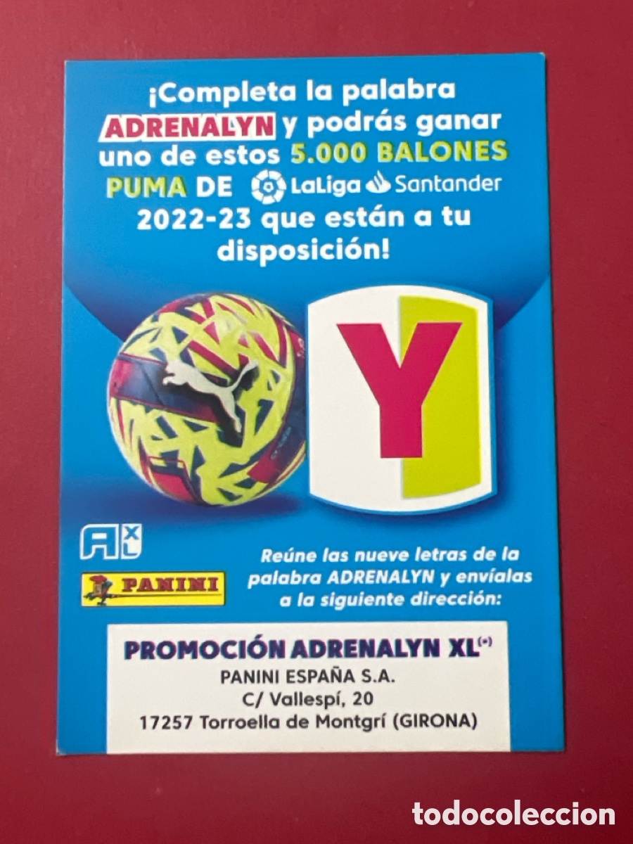 Cromos de F&uacute;tbol: C7194. Letra Y Promocion Adrenalyn 22 - 23 - Panini - Nuevo - 2022 - 2023