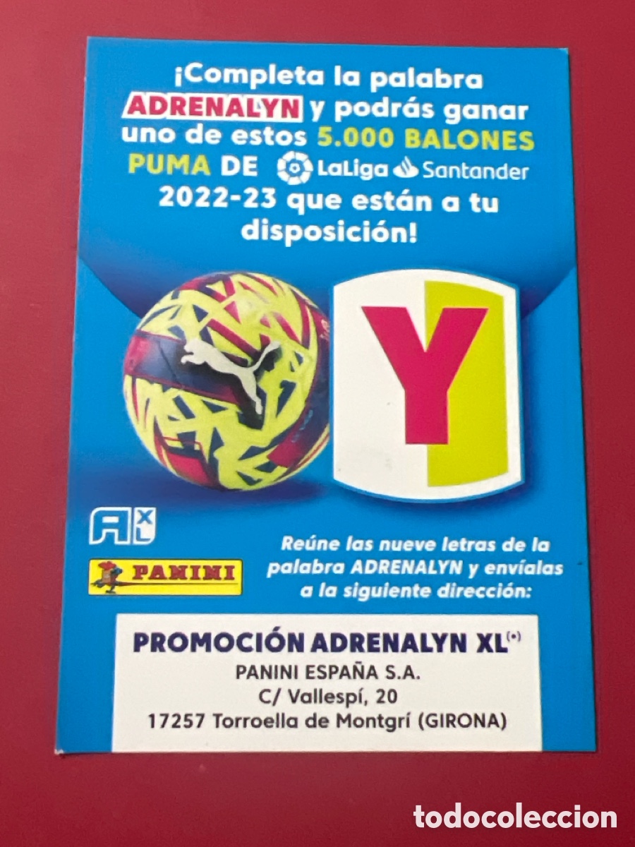 Cromos de F&uacute;tbol: C7203. Letra Y Promocion Adrenalyn 22 - 23 - Panini - Nuevo - 2022 - 2023