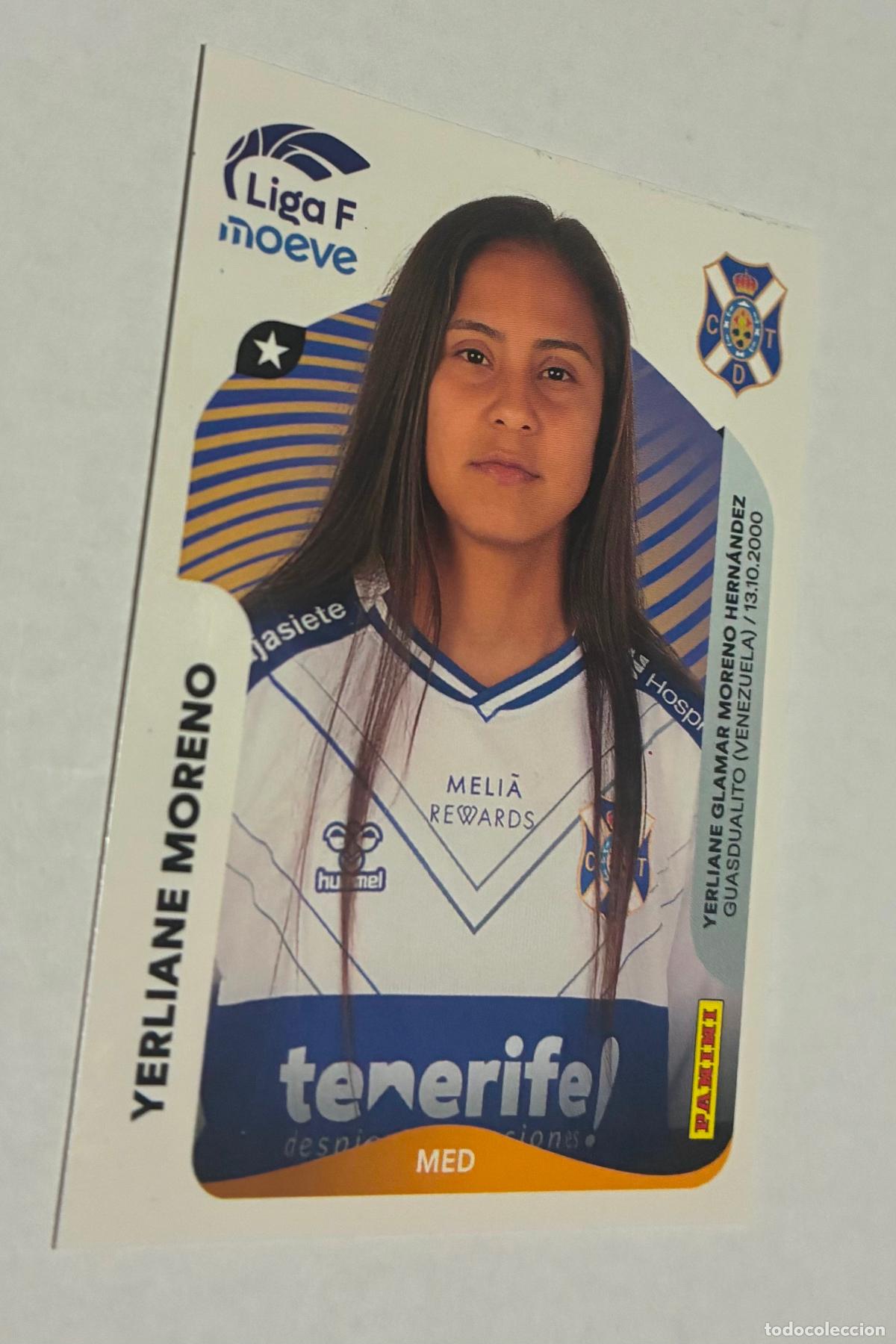 Cromos de F&uacute;tbol: CROMO FUTBOL PANINI YERLIANE MORENO, LIGA FEMENINA MOEVE 2025-26, Numero 116