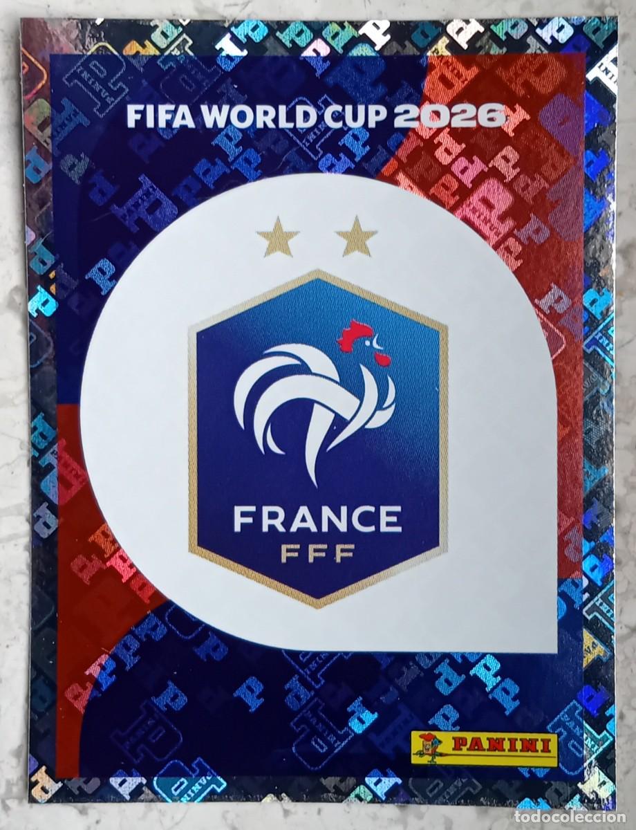 Cromos de F&uacute;tbol: Figurina Panini 2026 Cromo World Cup Usa Mundial 2026 scudetto escudo badge France n FRA 1
