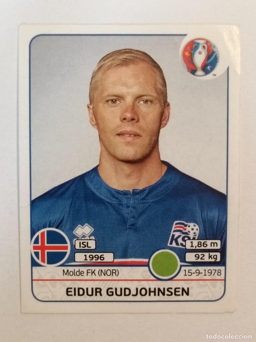 Cromos de F&uacute;tbol: #628 EIDUR GUDJOHNSEN (ISLANDIA) EURO FRANCIA 2016 PANINI