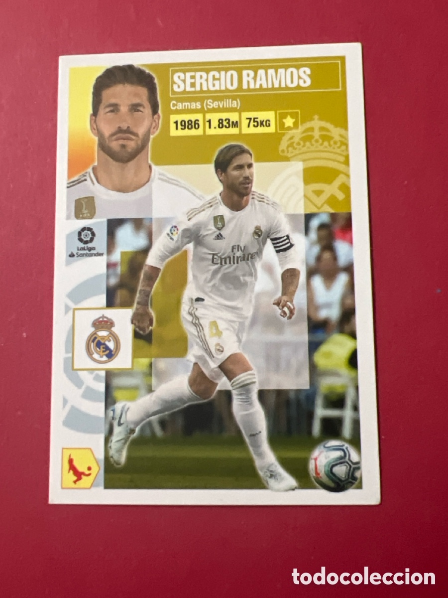 Cromos de F&uacute;tbol: C7355. 7 - Sergio Ramos - Real Madrid - Liga Este 2020 - 2021