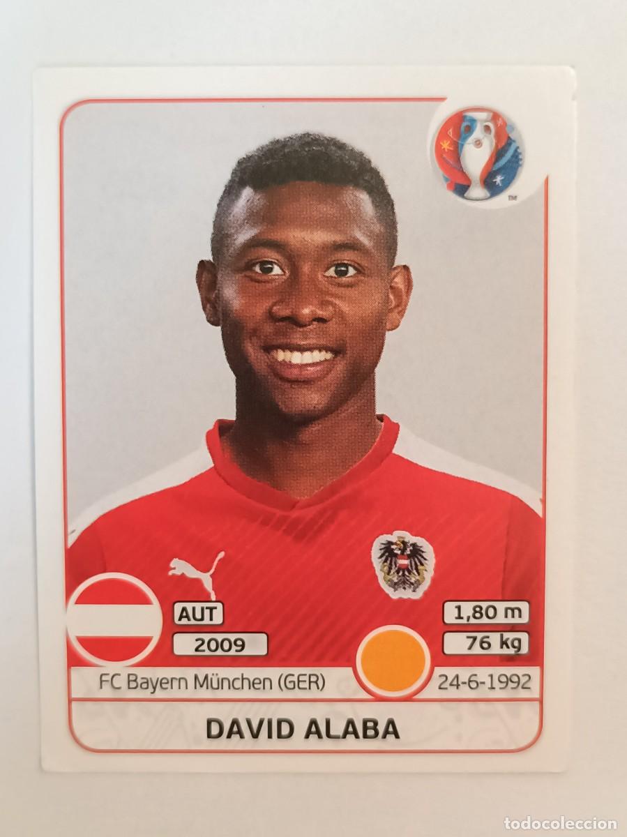 Cromos de F&uacute;tbol: #638 DAVID ALABA (AUSTRIA) EURO FRANCIA 2016 PANINI
