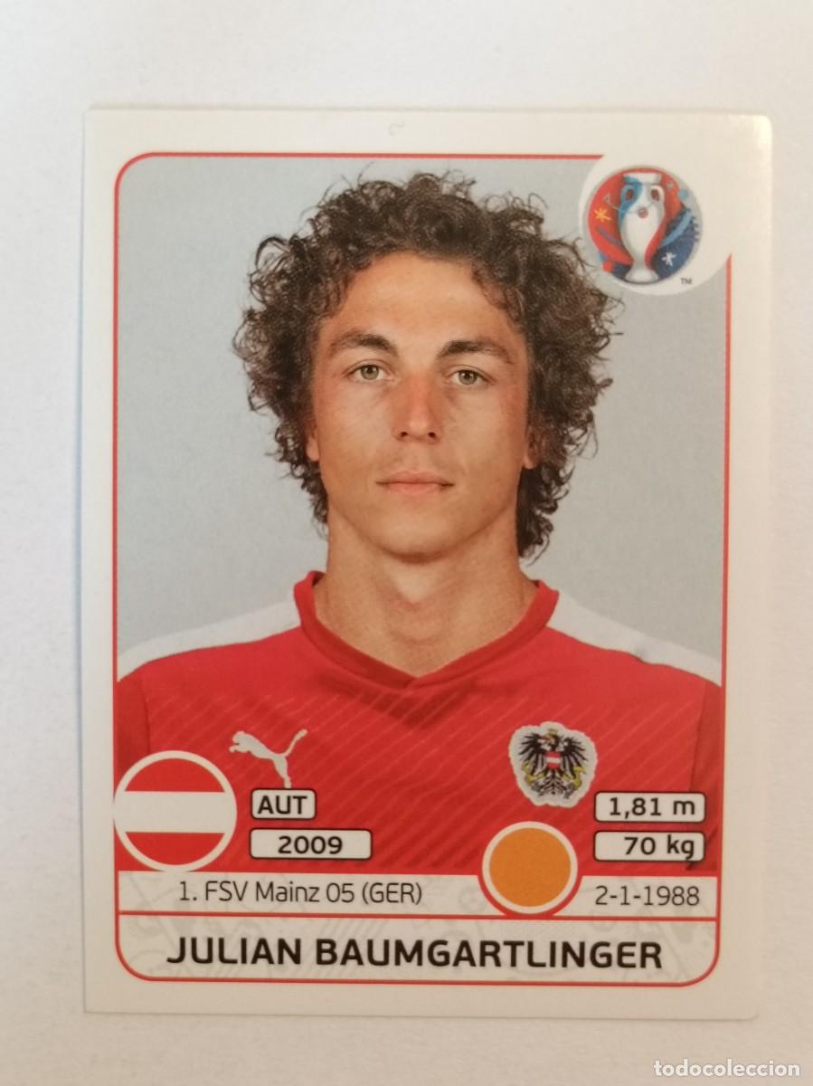 Cromos de F&uacute;tbol: #639 JULIAN BAUMGARTLINGER (AUSTRIA) EURO FRANCIA 2016 PANINI