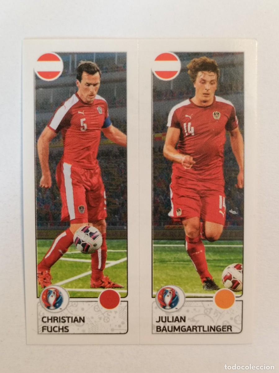 Cromos de F&uacute;tbol: #652 FUCHS-BAUMGARTLINGER (AUSTRIA) EURO FRANCIA 2016 PANINI