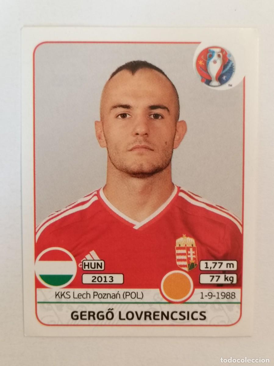 Cromos de F&uacute;tbol: #675 GERGO LOVRENCSICS (HUNGRIA) EURO FRANCIA 2016 PANINI