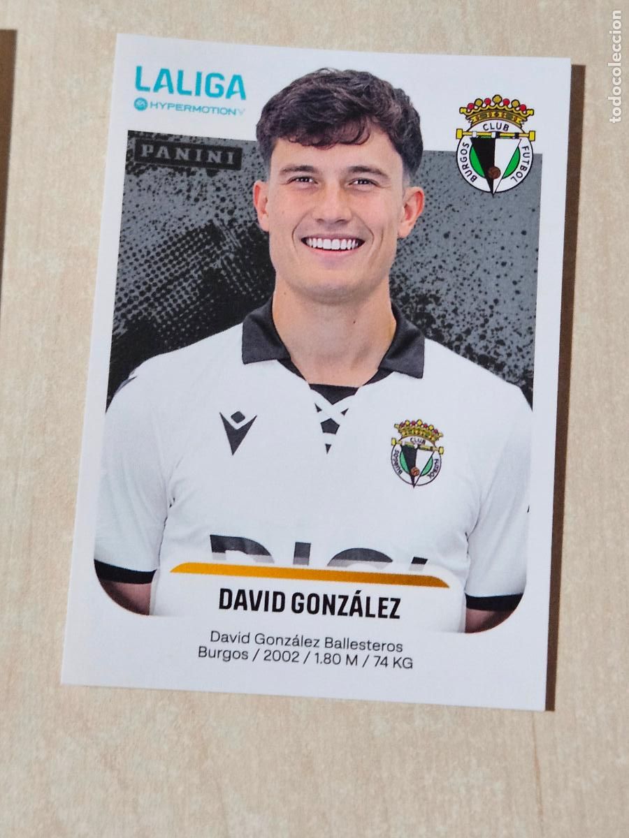 Cromos de F&uacute;tbol: N&ordm; 70 DAVID GONZALEZ - REAL BURGOS - CROMO - LIGA HYPERMOTION 2025 2026 SEGUNDA DIVISION 25 26
