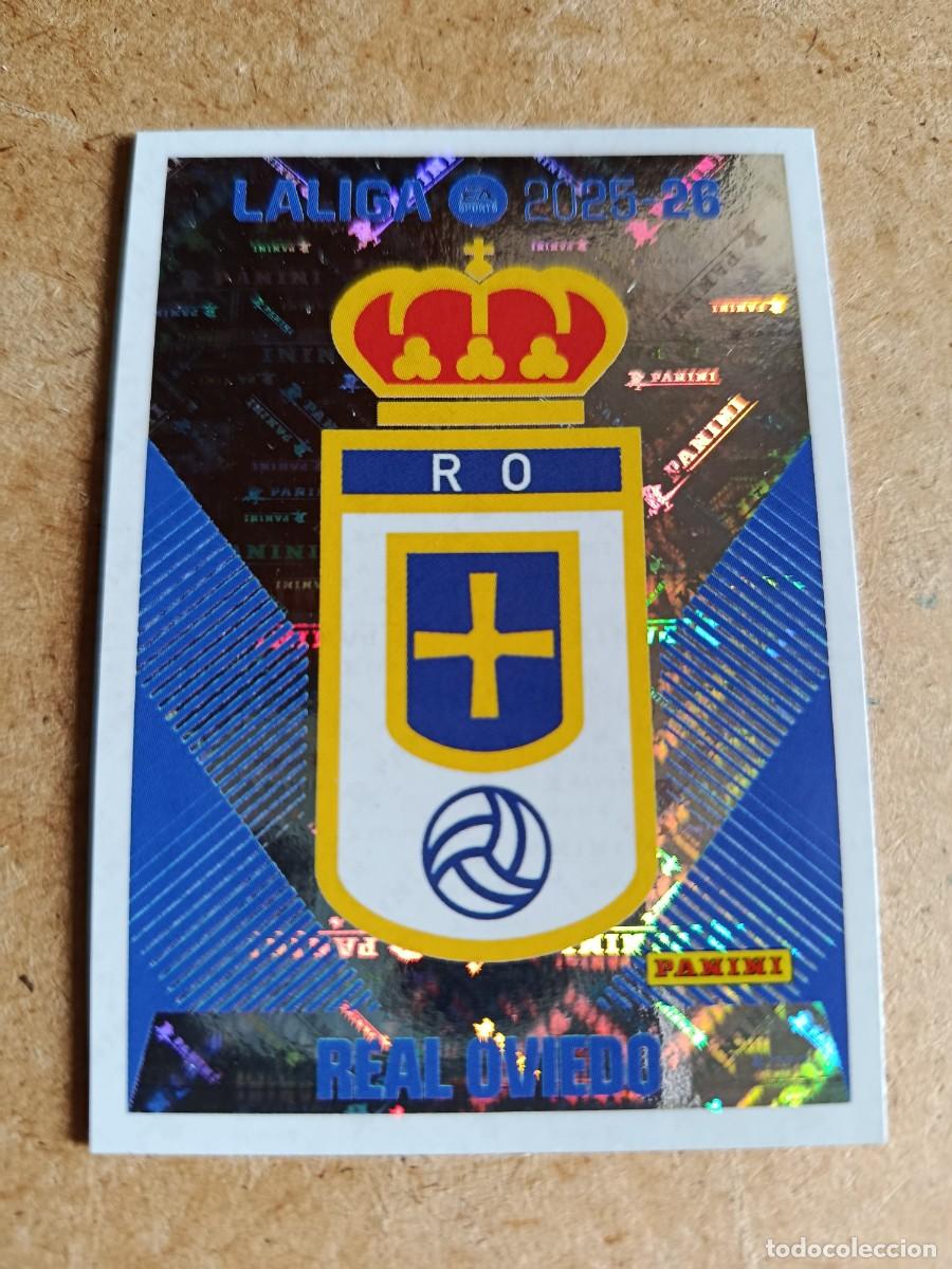 Cartes &agrave; collectionner de Football: Cromo Panini liga 2025-26 real Oviedo n&deg;1 escudo