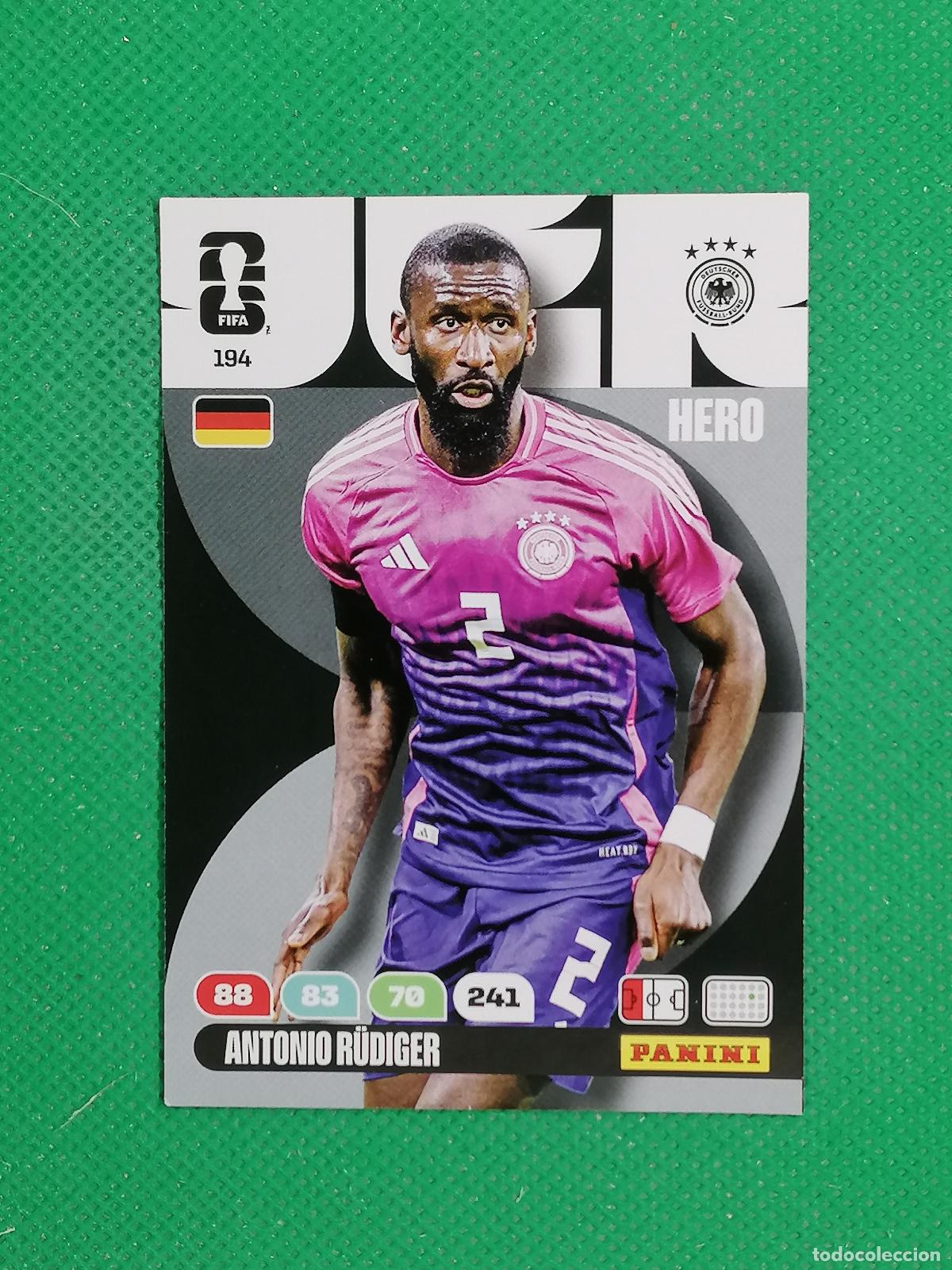 Cromos de F&uacute;tbol: 194 ANTONIO RUDIGER ALEMANIA HERO ⚽ PANINI ADRENALYN FIFA WORLD CUP 26 2026 ⚽