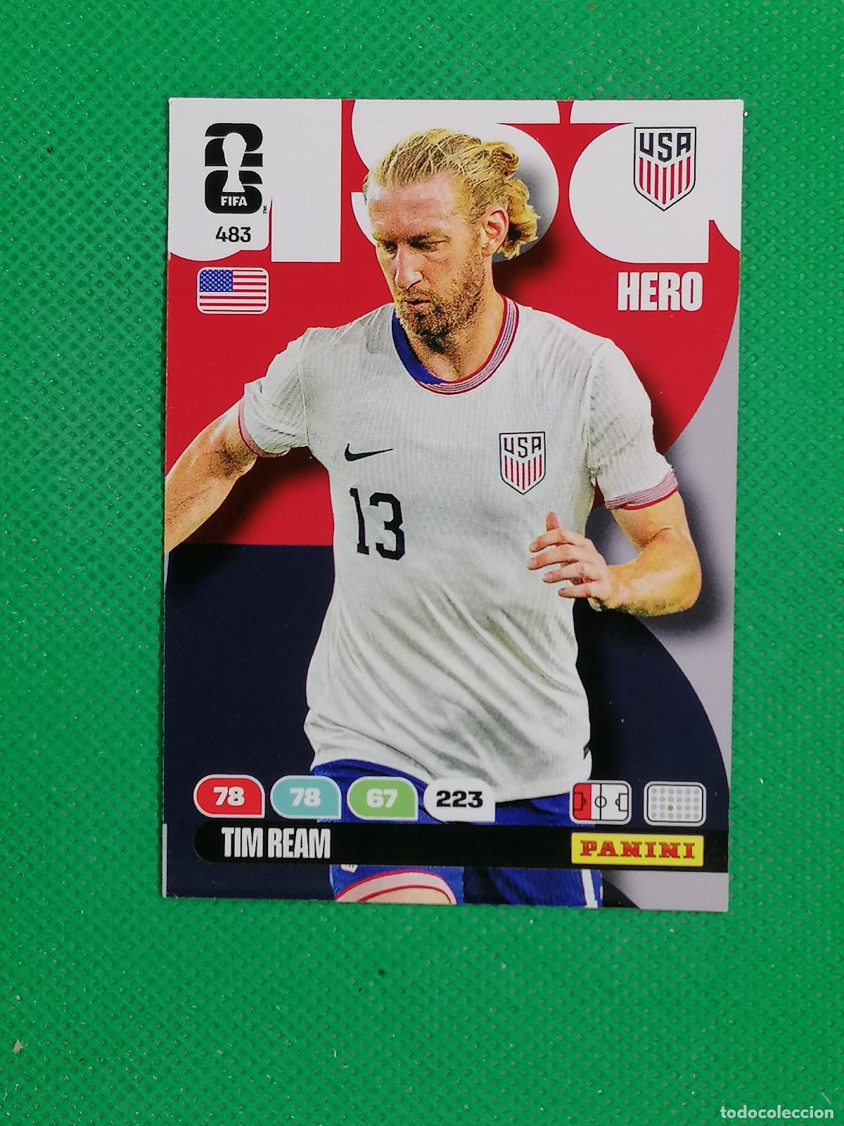 Cromos de F&uacute;tbol: 483 TIM REAM USA HERO ⚽ PANINI ADRENALYN FIFA WORLD CUP 26 2026 ⚽