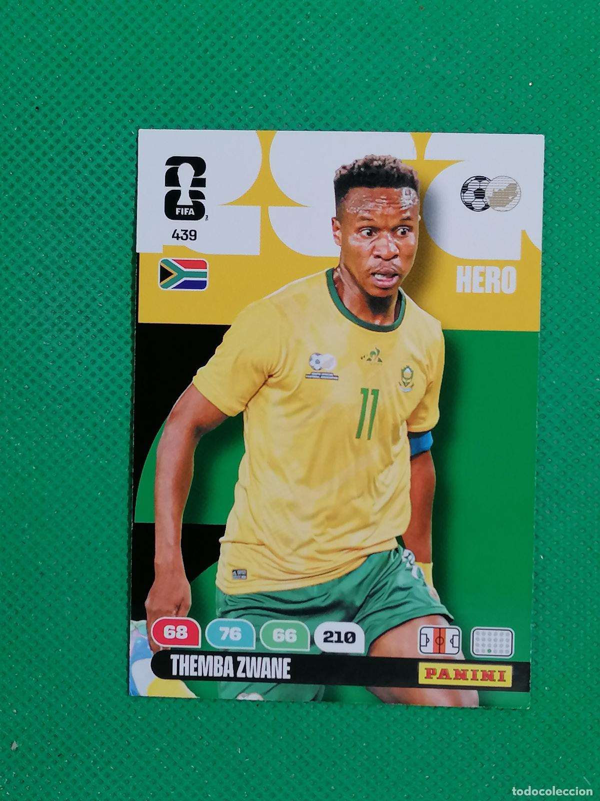 Cromos de F&uacute;tbol: 439 THEMBA ZWANE SOUTH AFRICA HERO ⚽ PANINI ADRENALYN FIFA WORLD CUP 26 2026 ⚽