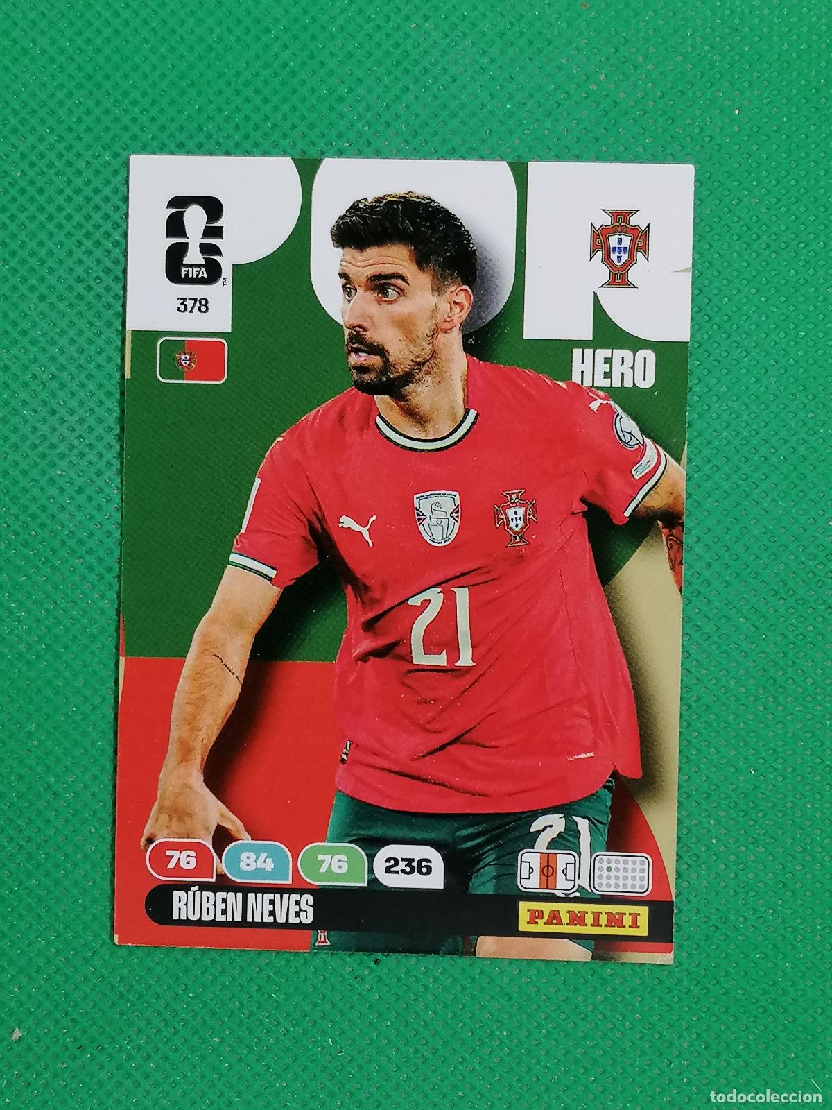 Cromos de F&uacute;tbol: 378 RUBEN NEVES PORTUGAL HERO ⚽ PANINI ADRENALYN FIFA WORLD CUP 26 2026 ⚽