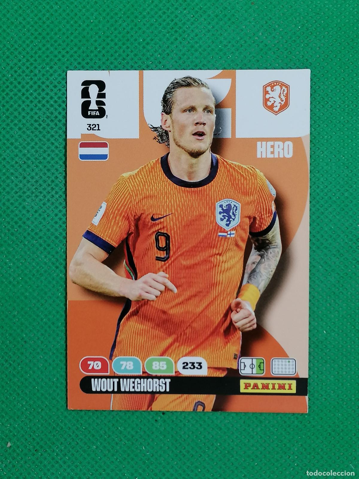 Cromos de Futebol: 321 WOUT WEGHORST HOLANDA HERO ⚽ PANINI ADRENALYN FIFA WORLD CUP 26 2026 ⚽