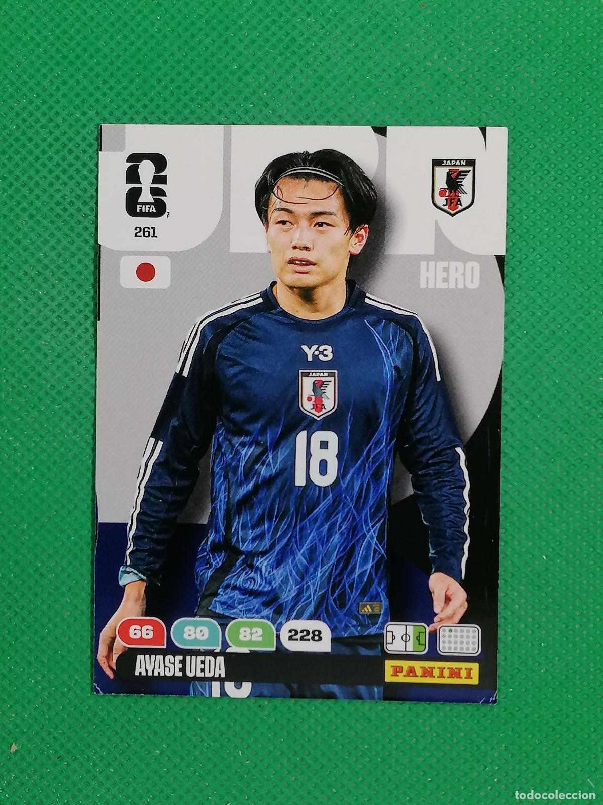 Cromos de F&uacute;tbol: 261 AYASE UEDA JAPON HERO ⚽ PANINI ADRENALYN FIFA WORLD CUP 26 2026 ⚽