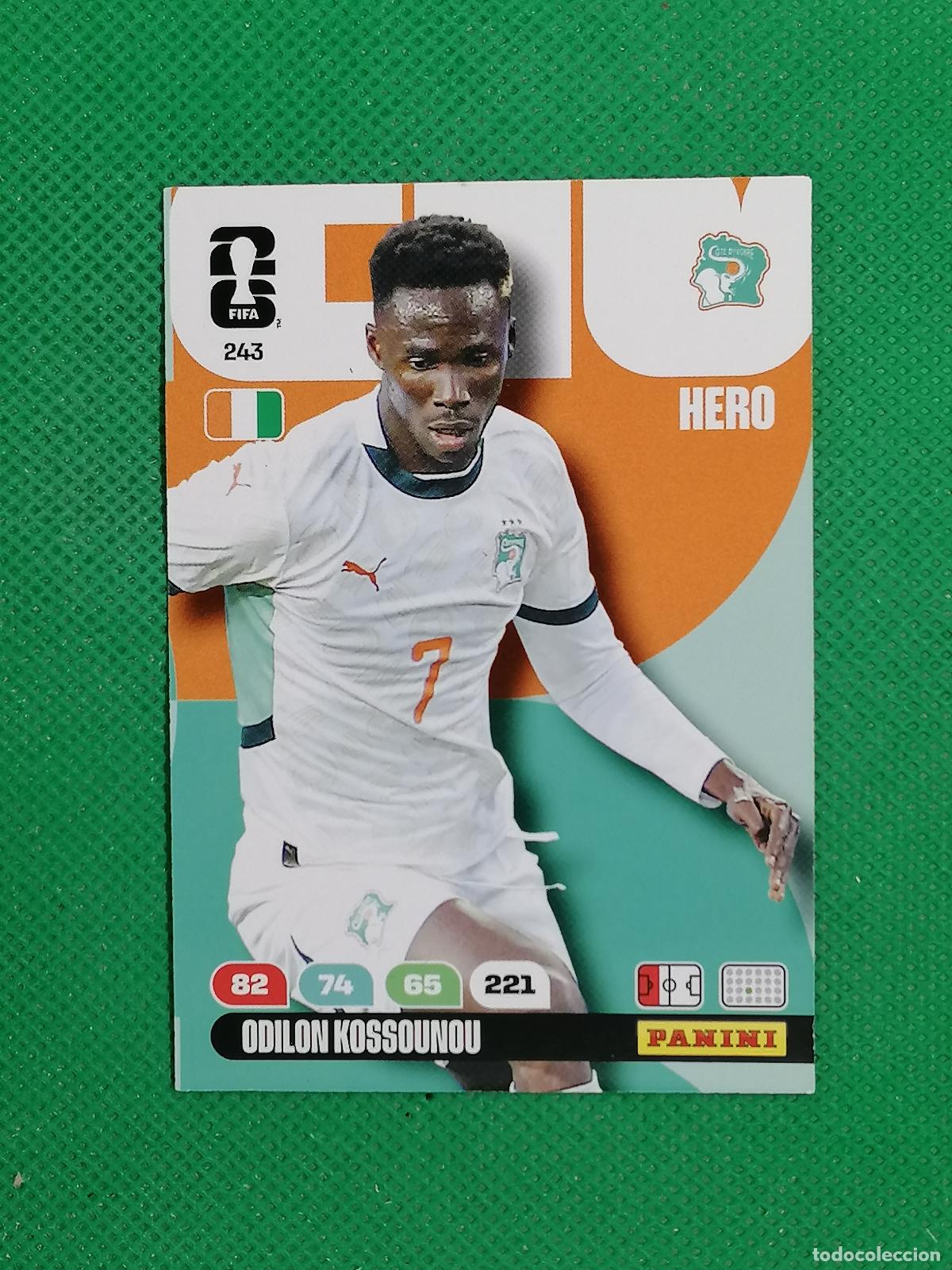 Cromos de F&uacute;tbol: 243 ODILON KOSSOUNOU COSTA DE MARFIL HERO ⚽ PANINI ADRENALYN FIFA WORLD CUP 26 2026 ⚽