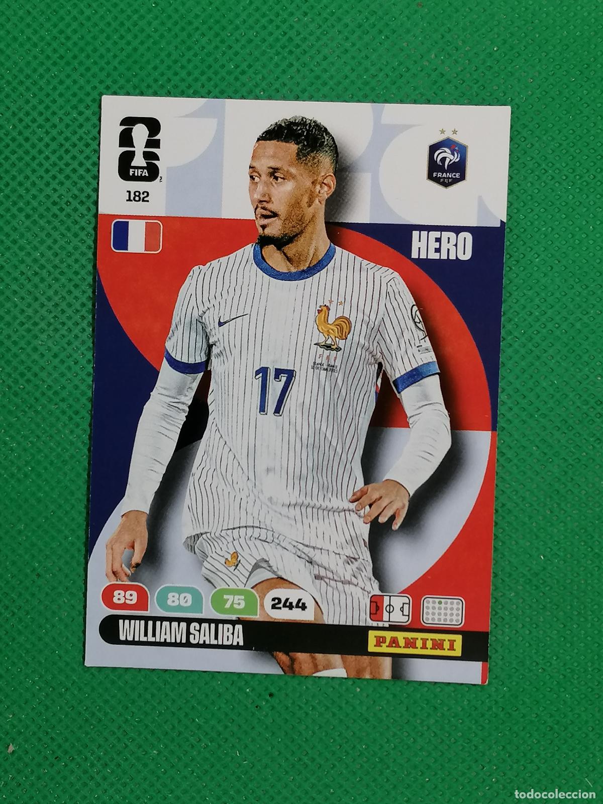 Cromos de F&uacute;tbol: 182 WILLIAM SALIBA FRANCIA HERO ⚽ PANINI ADRENALYN FIFA WORLD CUP 26 2026 ⚽