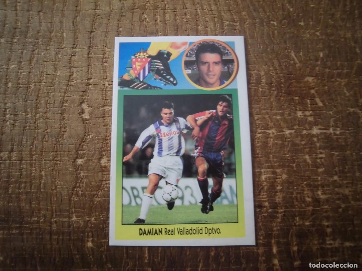 Fu&szlig;ball-Sticker: DAMI&Aacute;N VALLADOLID LIGA 93-94 EDICIONES ESTE CROMO CART&Oacute;N RECUPERADO