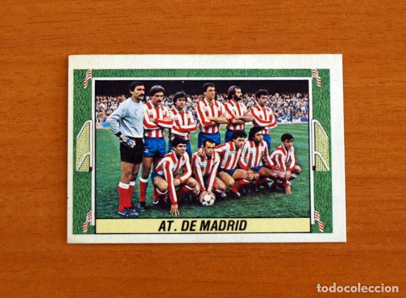Cromos de F&uacute;tbol: Atl&eacute;tico de Madrid - Alineaci&oacute;n-Equipo - Ediciones Este Liga 1984-1985, 84-85 - Nunca pegado