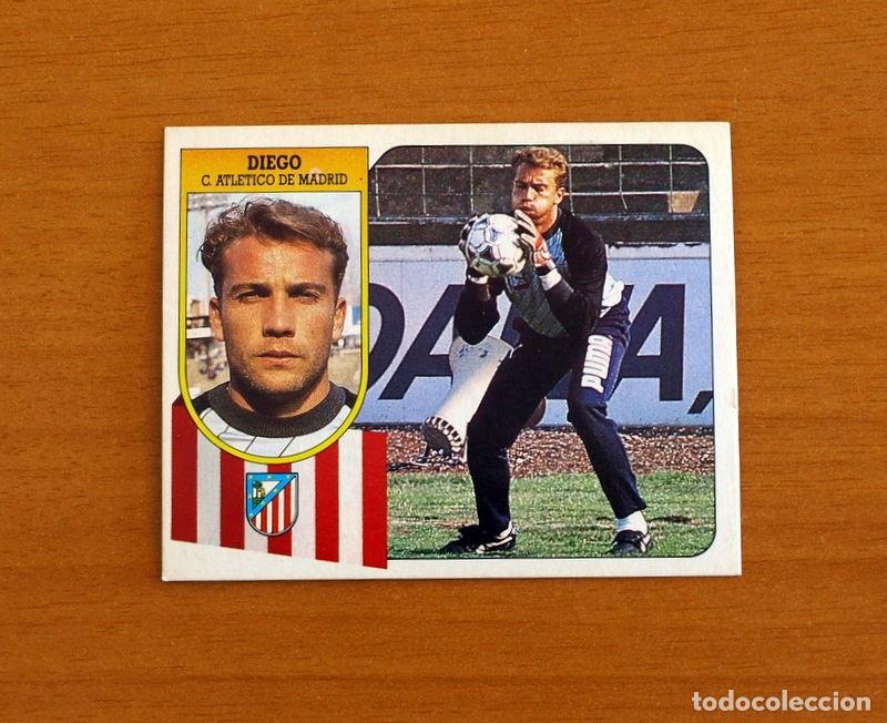 Cromos de Futebol: Atletico de Madrid - Diego - Ediciones Este Liga 1991-1992, 91-92 - Nunca pegado
