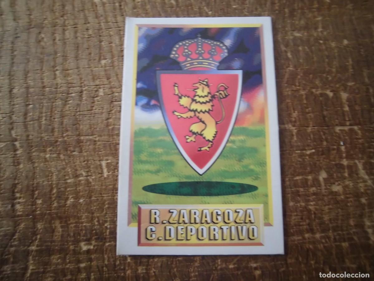 Cromos de F&uacute;tbol: ESCUDO REAL ZARAGOZA LIGA 93-94 EDICIONES ESTE CROMO CART&Oacute;N RECUPERADO