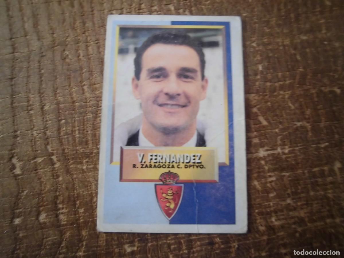 Cromos de F&uacute;tbol: ENTRENADOR V&Iacute;CTOR FERN&Aacute;NDEZ REAL ZARAGOZA LIGA 93-94 EDICIONES ESTE CROMO CART&Oacute;N RECUPERADO